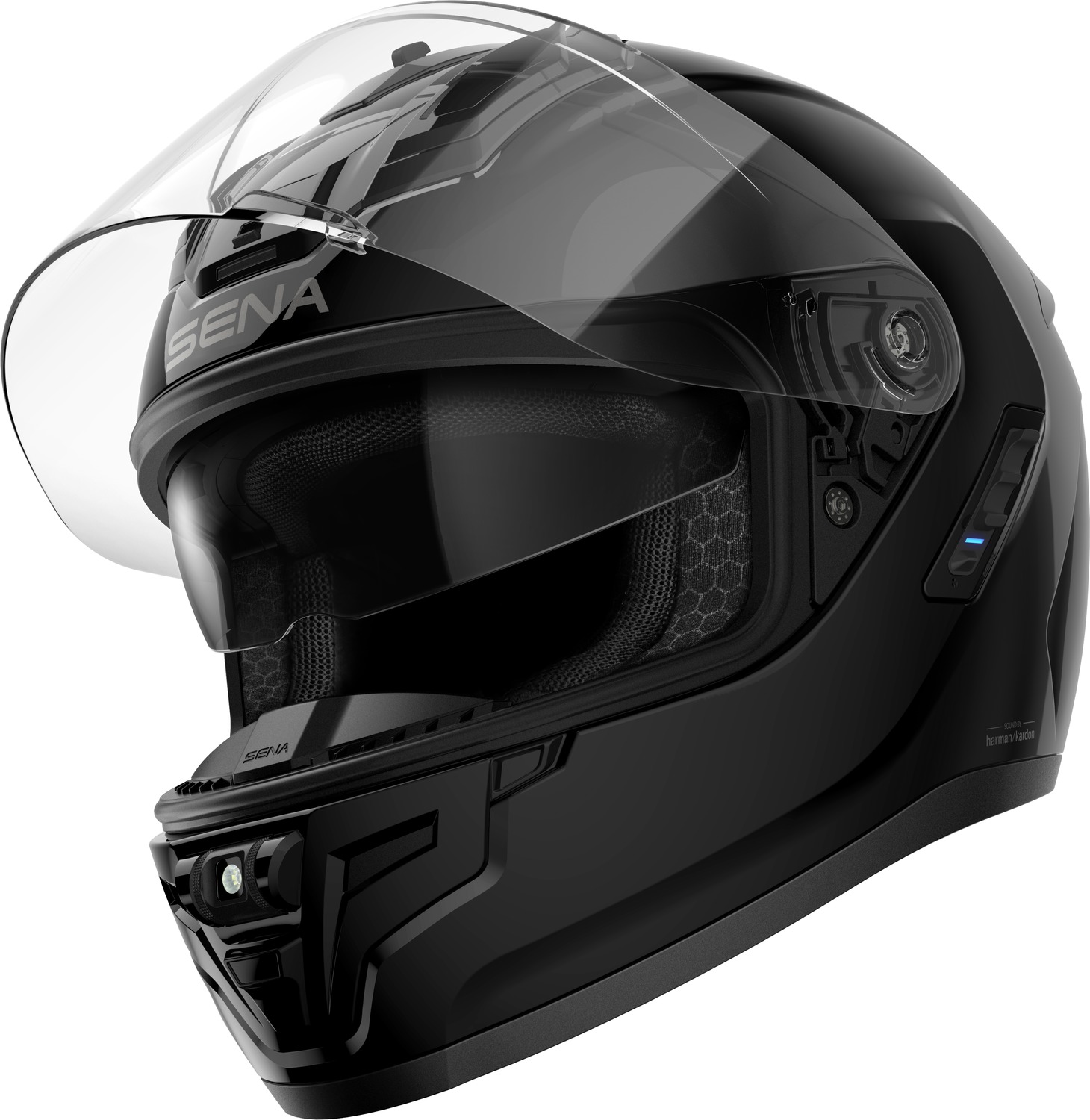 PHANTOM, Bluetooth Helmet, Integral, Glossy Black, ECE 22.06