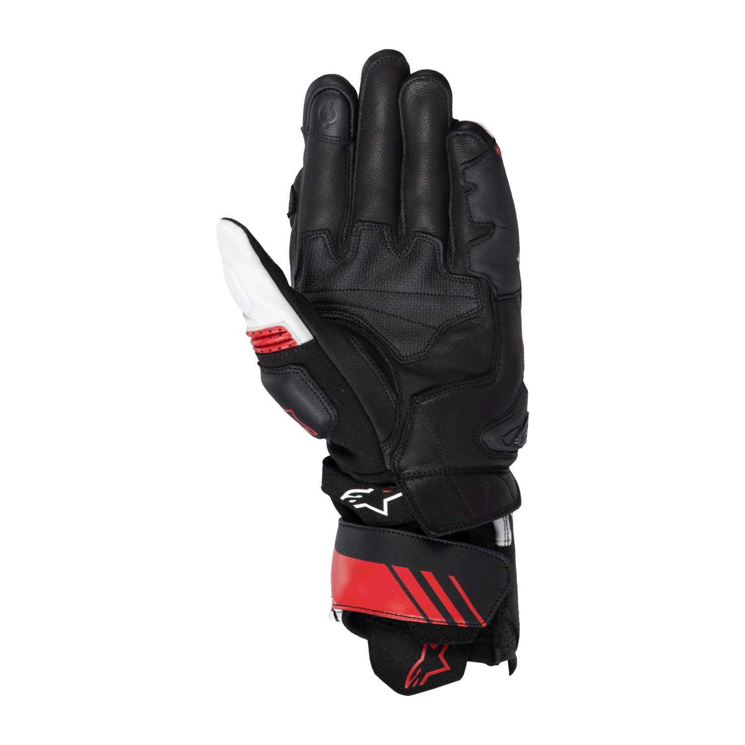 gloves GP PLUS R V3, ALPINESTARS (black/white/bright red) 2025