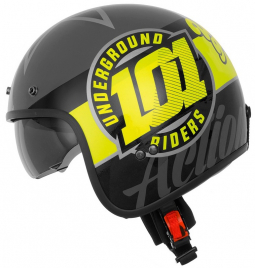 Moto přilba CASSIDA Oxygen 101 Riders černo-žlutá
