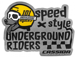 Moto přilba CASSIDA Oxygen 101 Riders černo-žlutá